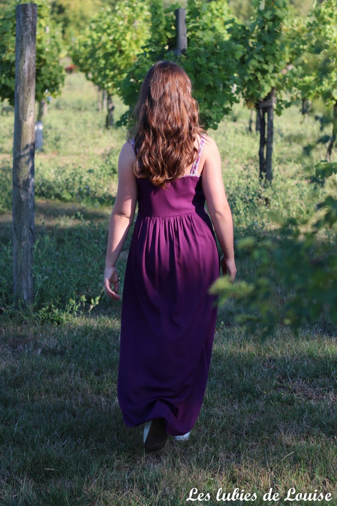 Robe centaurée mariage violet - les lubies de louise