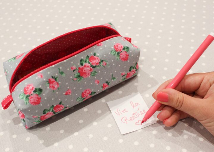 Tuto couture gratuit et facile de tousse à crayon pour la rentrée