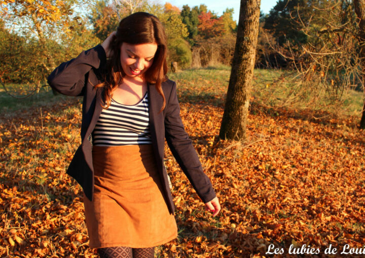 Look d'automne cousu main : Plantain et Anémone