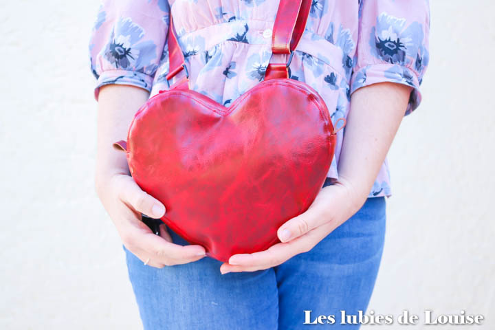 5 Marqueurs de mailles Addi love coeur rouge - Lou Passion