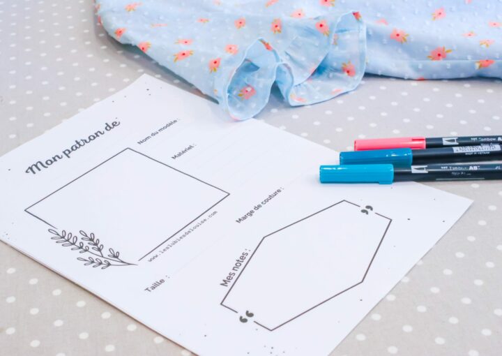 Fiche à imprimer pour ranger ses patrons