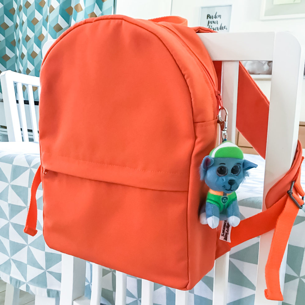 Sac à Dos Maternelle Pat' Patrouille Personnalisable 8L - Rose Ou Bleu Avec Poche Avant Pour Enfant