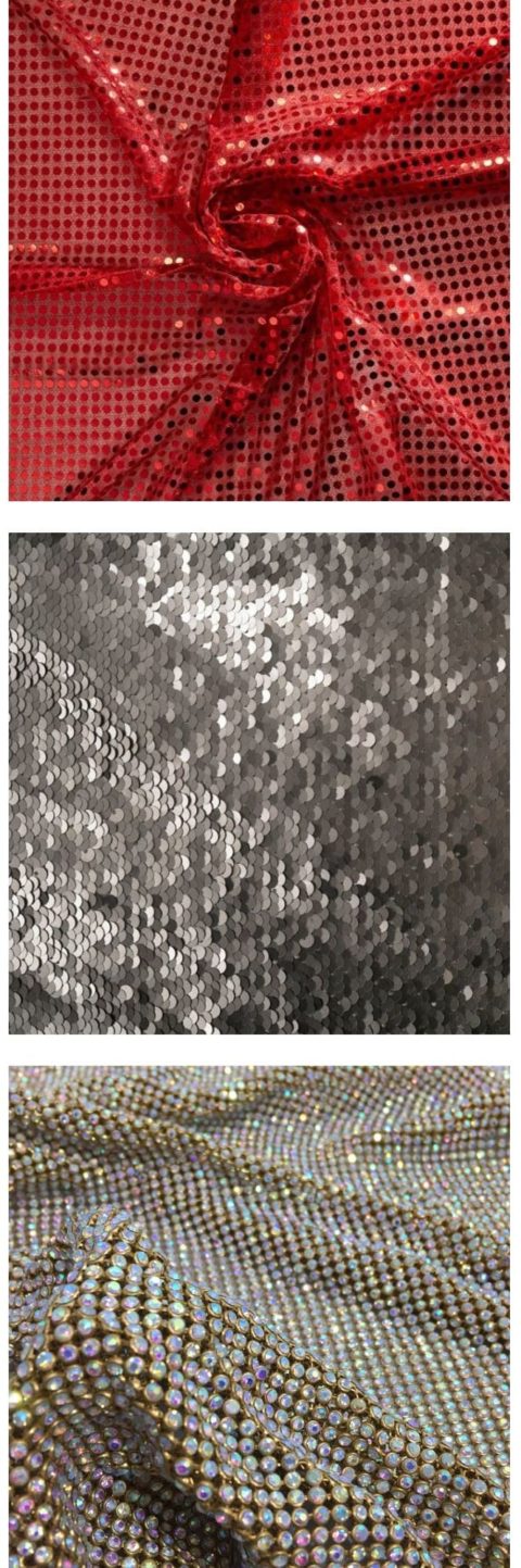 Carré De Tissu à Sequins 5mm - Motif Bannière USA - 15x15cm - DIY & Customisation