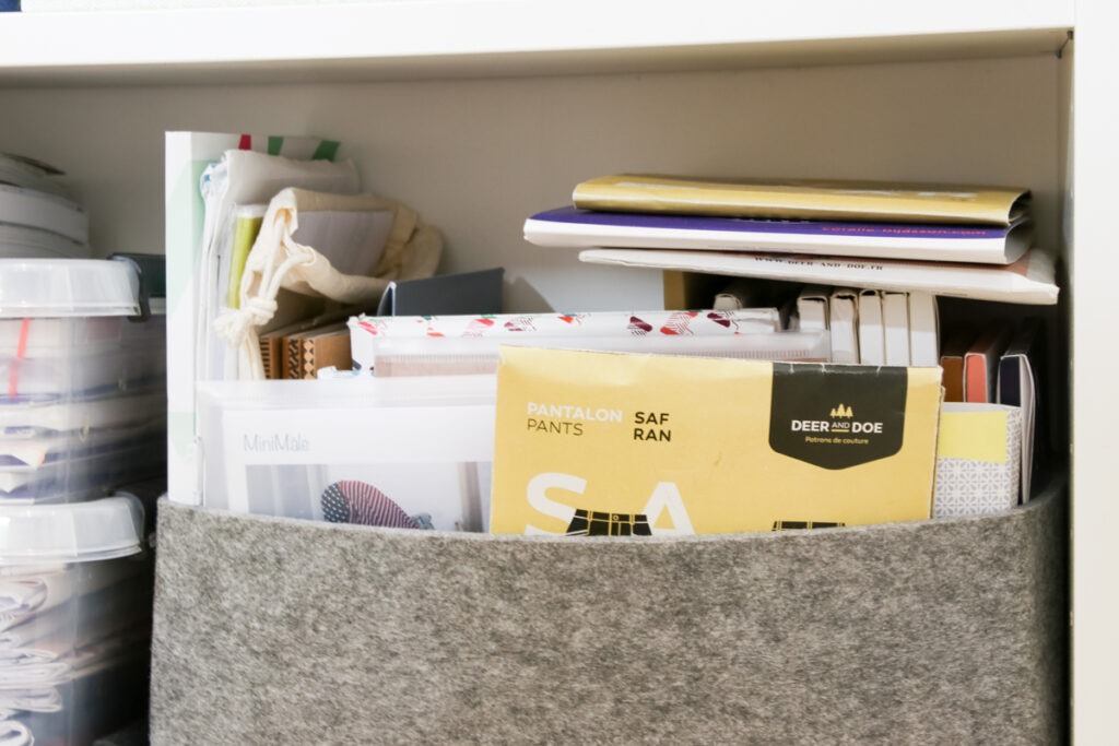 Rangement de mes patrons de couture