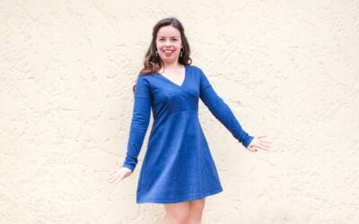 Coudre une robe en maille facile : le modèle Mésange