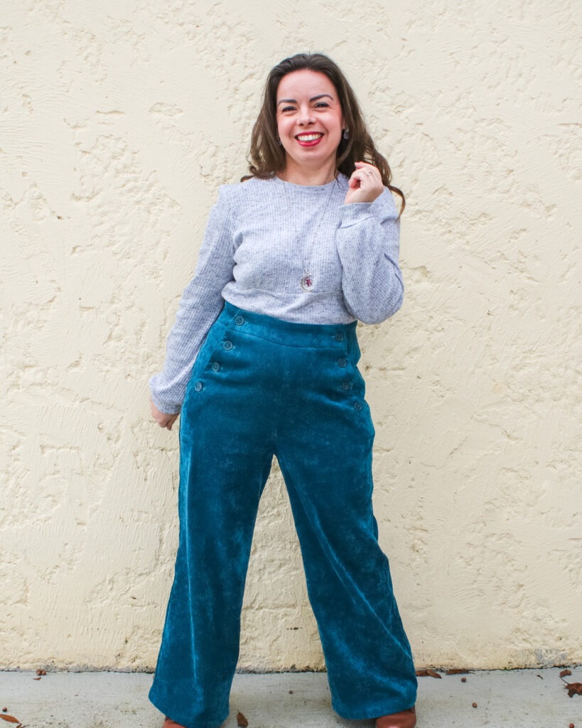 J'adore le pantalon fauvette où je suis très à l'aise
