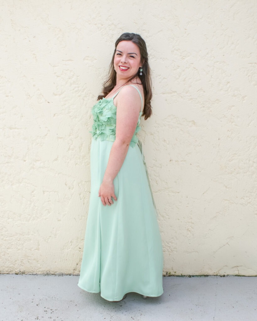 Ma robe cousue sur mesure pour le mariage de ma soeur